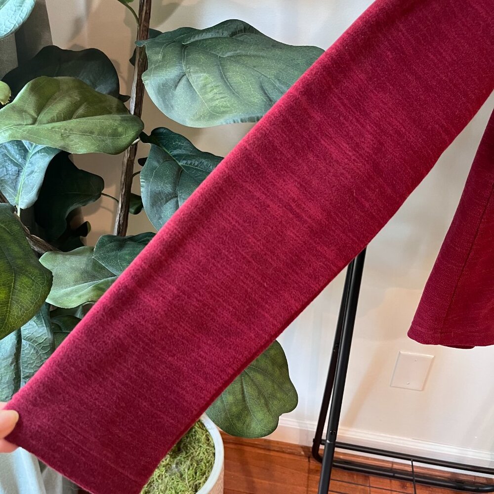 Sherpa Adventure Gear Cowl Neck Pullover Hoodie Red Pink Small Fleece Nepal - Picture 4 of 11